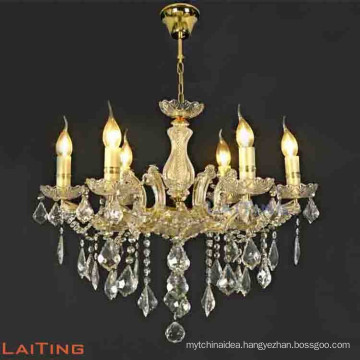 6 arms wrought iron candle chandelier light fixture for dining room 85154